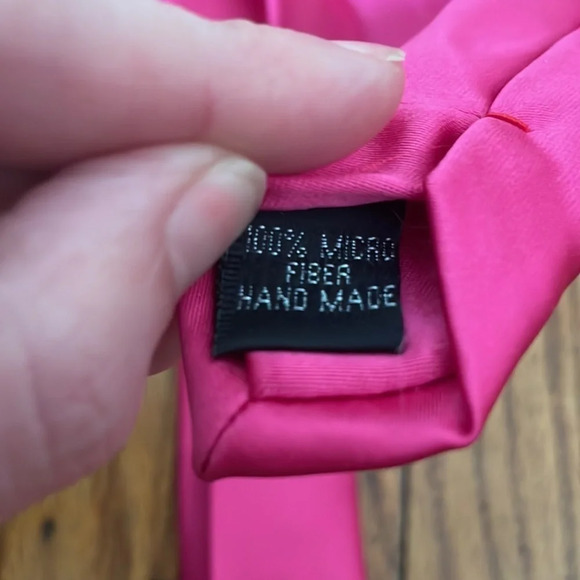 Amanti 4 Piece Vest and Tie Formal Set Pink Men’s Small - Picture 8 of 11